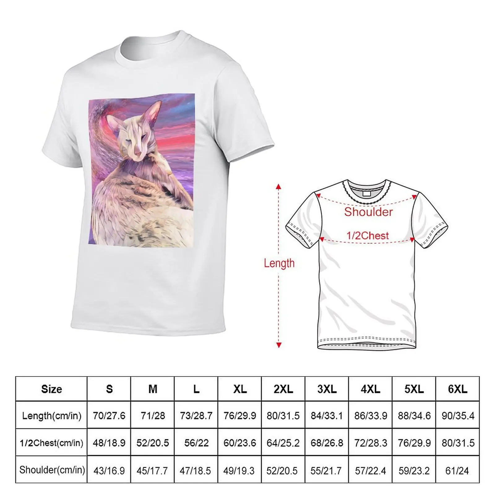 Cat Siamese T-Shirt Large Size Short Sleeve T-Shirt