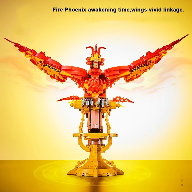 Magic Movie Fire Phoenix Harry series Owl Creative Building blocks animal Assemble models  Bricks toy children Halloween gifts