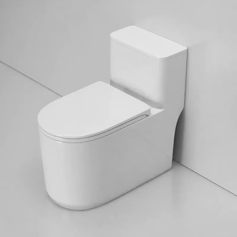 Wholesale One Piece Toilet Super Swirl Siphon Household WC Bathroom Sanitary Ware Guangdong Manufacturer Direct Sale New
