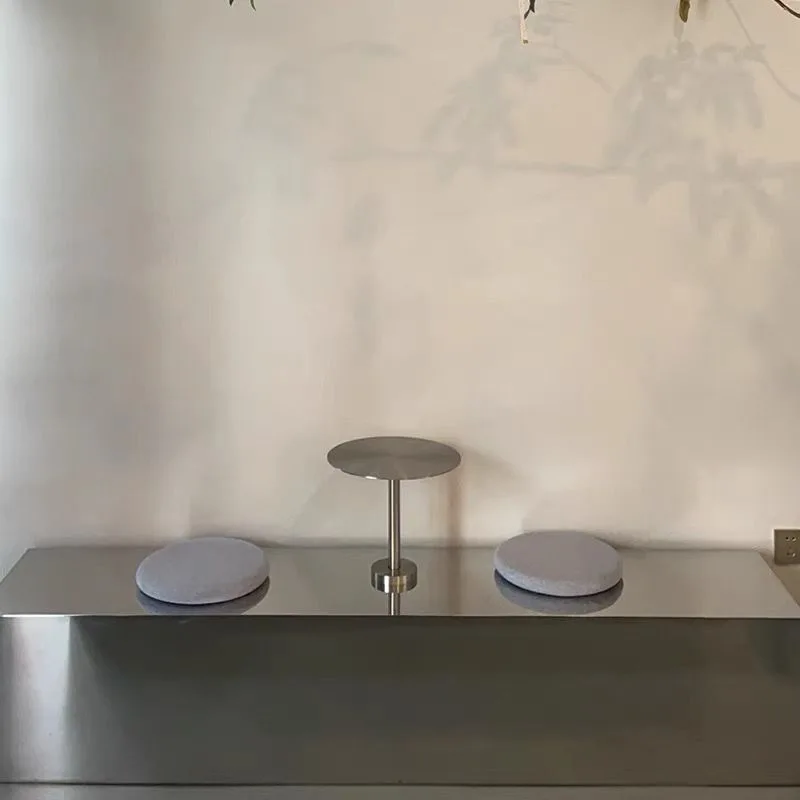 Wall Mounted Stainless Steel Small Round Table Industrial Style Internet celebrity table coffee shop milk tea shop modern solid