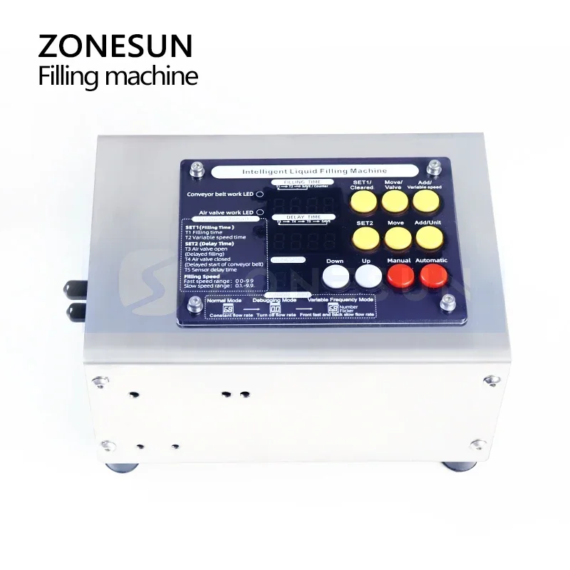 ZONESUN Machine de remplissage liquide automatique Bande transporteuse électrique Sauna unique Haute précision Chaleur 02/10/2018 ZS-DPYT1500