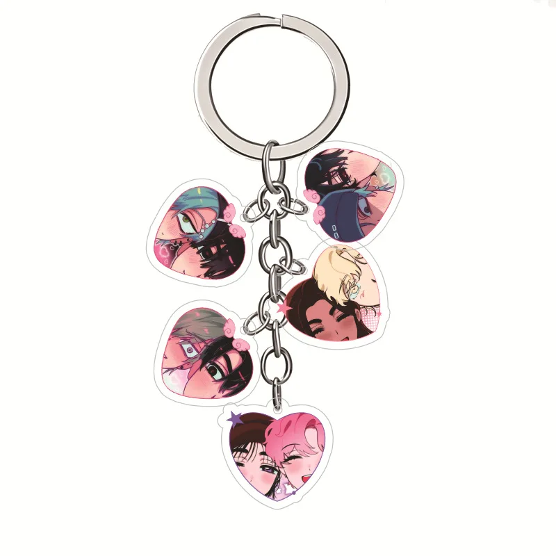 Anime Alien Stage Mizi Sua Luka Peripheral Pendant Keychain Jewelry Accessory Gift Hanging Decoration Collection Keyring Crafts