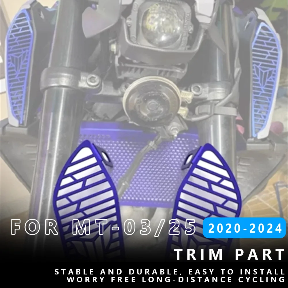 MTKRACING For YAMAHA MT-03/25 2020-2024 Motorcycle fuel tank intake mesh air inlet decorative protective cover