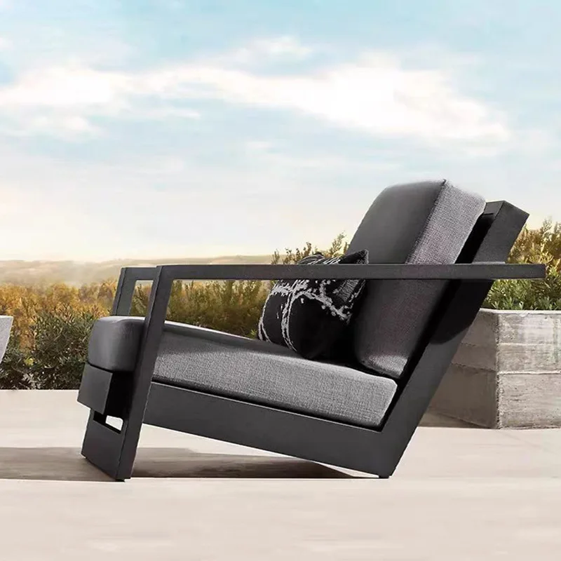 Sofa Set Nordic Custom High-end Outdoor Sofa Courtyard Designer Garden Outdoor Furniture Balcony Antiseptic Teak Sofa