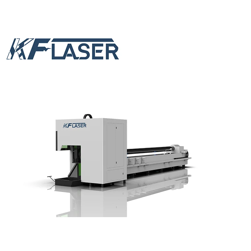 KF mesin pemotong tabung laser, mesin pemotong tabung laser chuck ganda 1500w 2000w performa tinggi