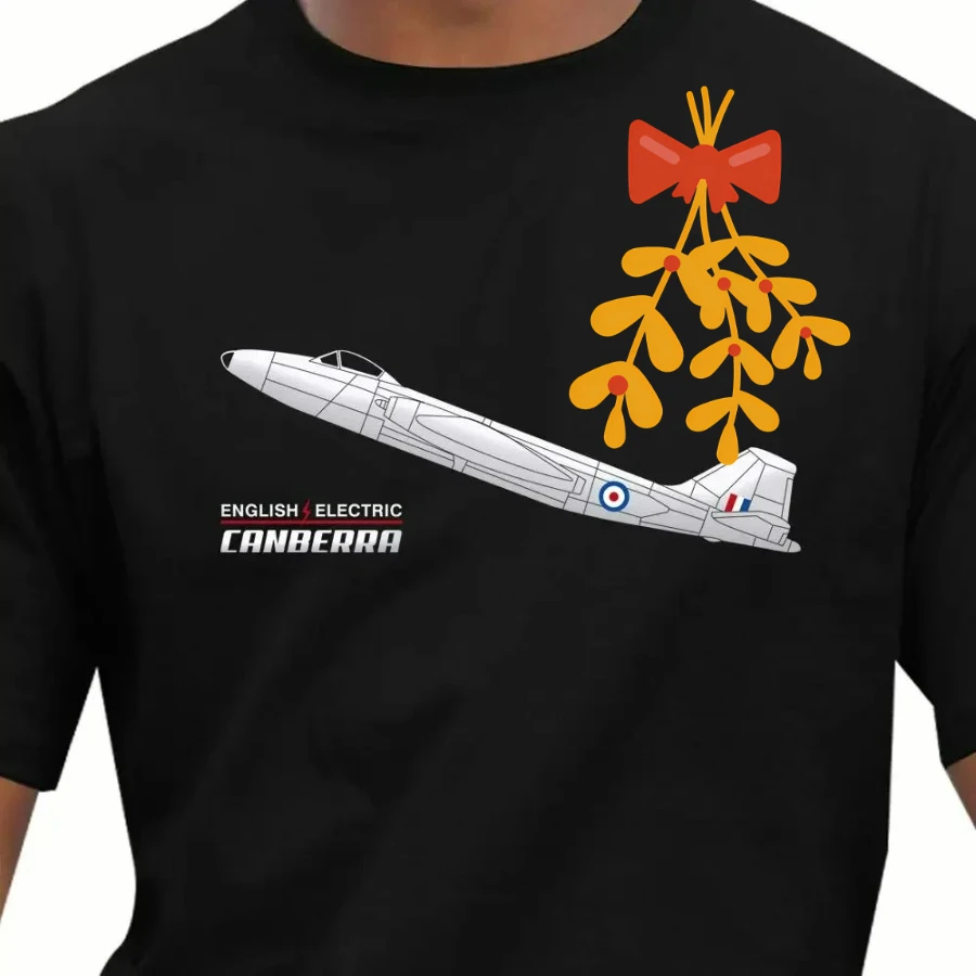 Classic English Electric Canberra British Bomber T-Shirt 100% Cotton O-Neck Summer Short Sleeve Casual Mens T-shirt Size S-3XL