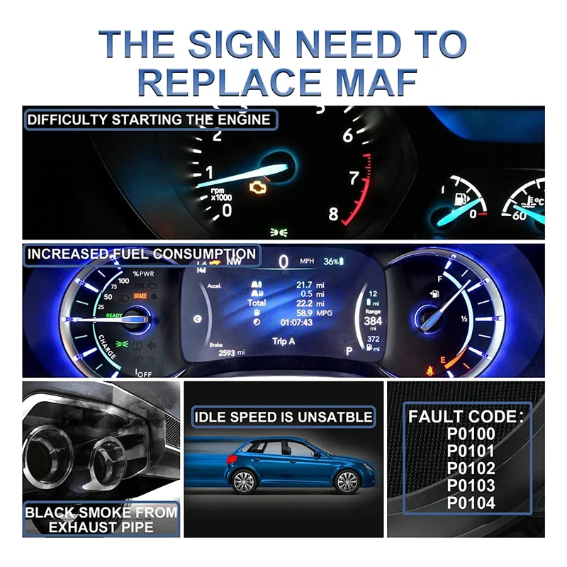 A65P-28100-39450 현대 산타페 XG300 350 Kia Amanti Sedona Sorento 0280218090 용 MAF 질량 공기 유량 센서 미터