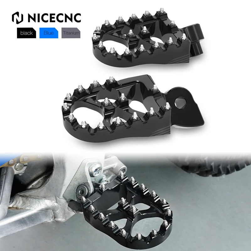 

NICECNC For Yamaha YZ125 YZ250 1998-2023 YZ125X YZ250X YZ65 2018-2023 YZ85 2002-2023 Motorcycle Footrest Foot Peg Pedal Aluminum