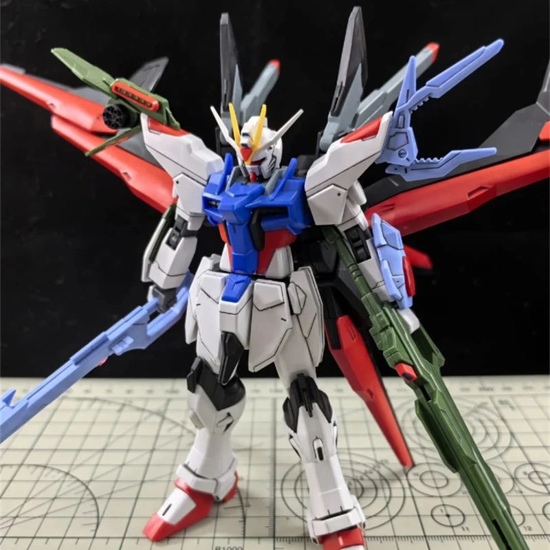 Bandai Perfect Strike Gundam model HG series assembled toys, movable mecha figures, robot ornaments, cool birthday gifts