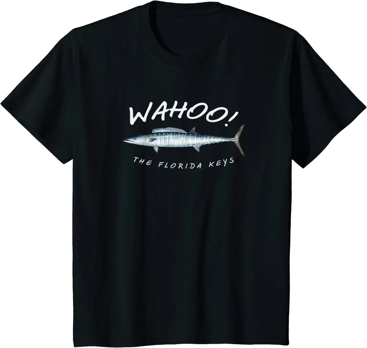 100% Cotton O-Neck Short Sleeve Casual Mens T-shirt Size S-5xl Wahoo Fish Florida Keys Fishing Islamorada Sport Anglers T-Shirt