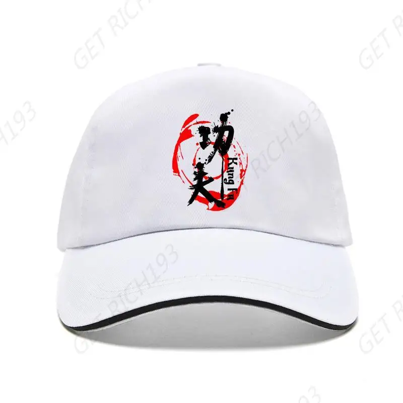 

Yin Yang Kung Fu Chinese Traditional Water Ink Painting Men White Baseball Cap Snapback Cotton Bill Hat