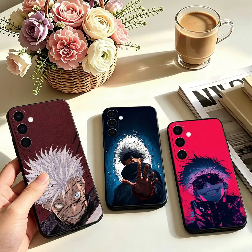 Jujutsu Kaisen Gojo Satoru  Phone Case Black Silicone Soft For Samsung Galaxy A73,A72,A71,A70,A53,A52,A51