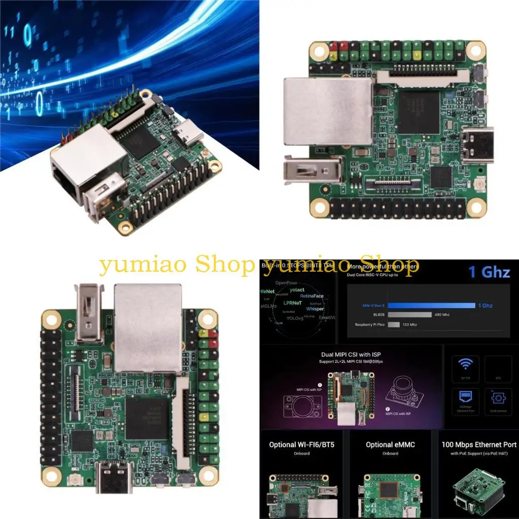 

587B WiFi6 Development Board Milk V S 512M SG2000 RISC Integrated WIFI6