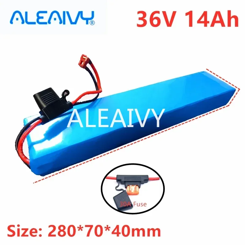 

New 36v 14ah Electric Bicycle Battery Pack 10S 3P 500W High Power and Capacity 36V E bike Scooter With 30A Fuse XT60 And T Plug