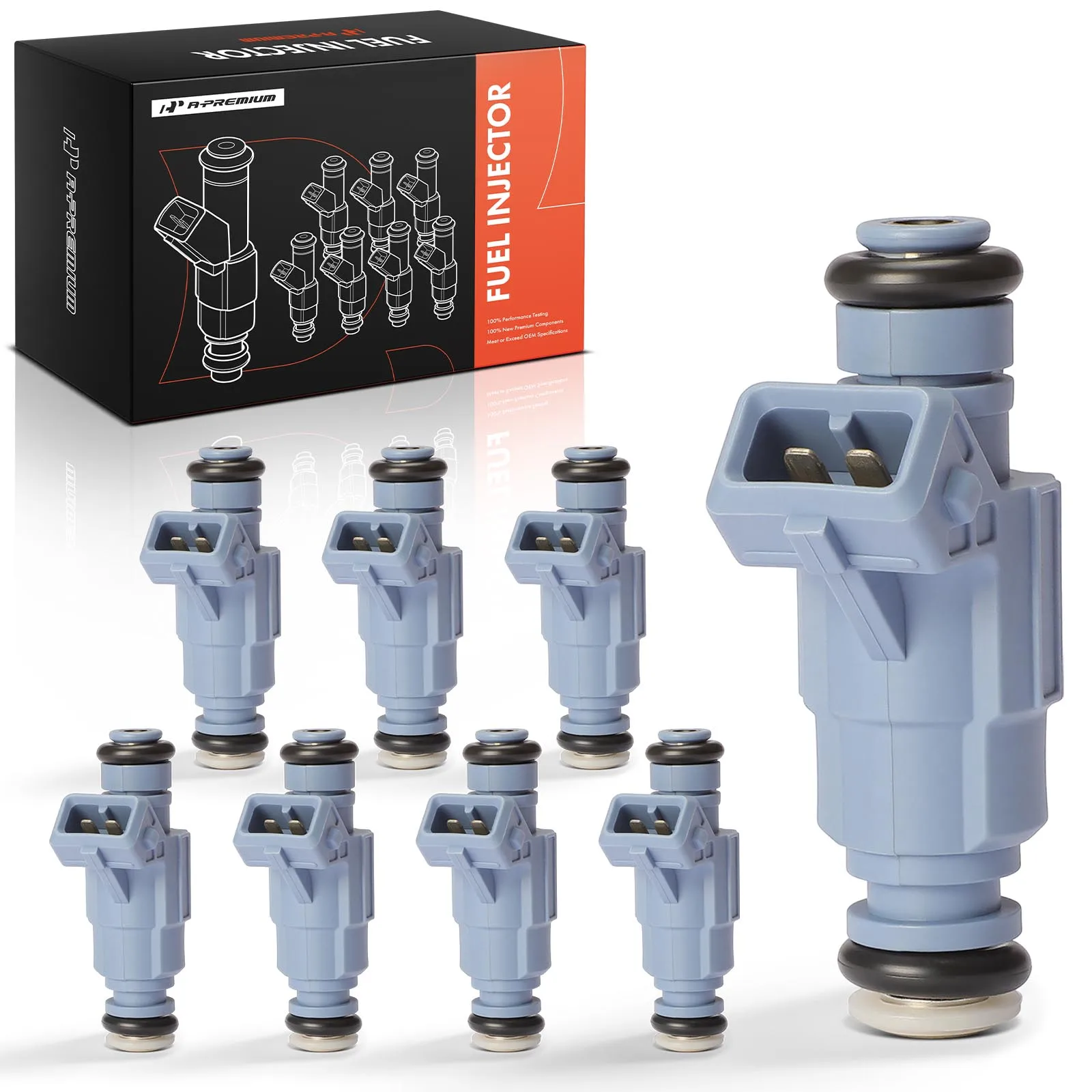 A-Premium 8Pcs Fuel Injector for Mercedes-Benz E55 AMG S55 AMG 2003-2006 CLS55 AMG 2006 G55 AMG 2005-2011 SL55 AMG 2003-2008