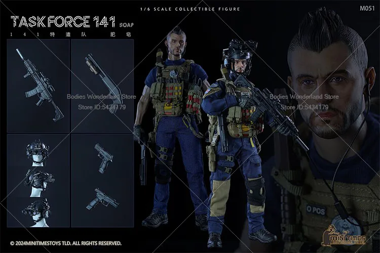 In Stock mini times toys M051 1/6 Scale Male Soldier Special Forces Task Force Soap 12inch Action Figure Doll Collection