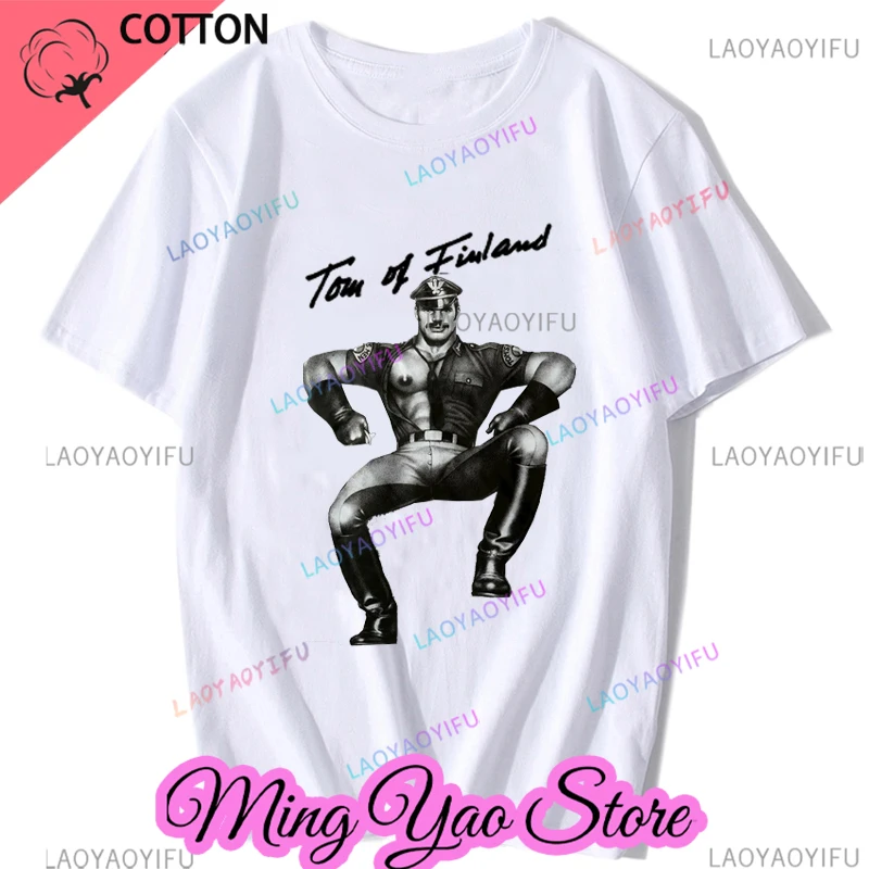 الأفلام الشهيرة شعبية أعلى بيع توم من فنلندا صديقها تي شيرت مثلي الجنس رجال الشرطة الرجال تي شيرت جديد إمرأة بلايز للجنسين