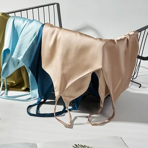 Zum weiblichen Spaghetti -Riemen, Header V, Kragen V, Basic White Walking, ärmellose, satinische Seidentife, weiblicher Sommernachtarm, 2022 12 Hauptverkäufe Top Clake in V - №12