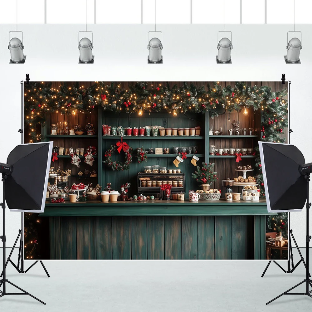 คริสต์มาสการถ่ายภาพฉากหลังสีเข - Dessert Table Backdrop บทวิจารณ์และราคา