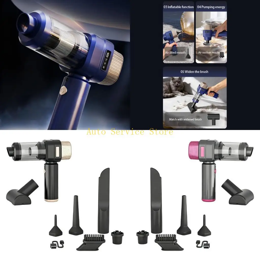 462A Strong Suction Handheld Vacuum Cleaner Small Cordless Device for Car & Home