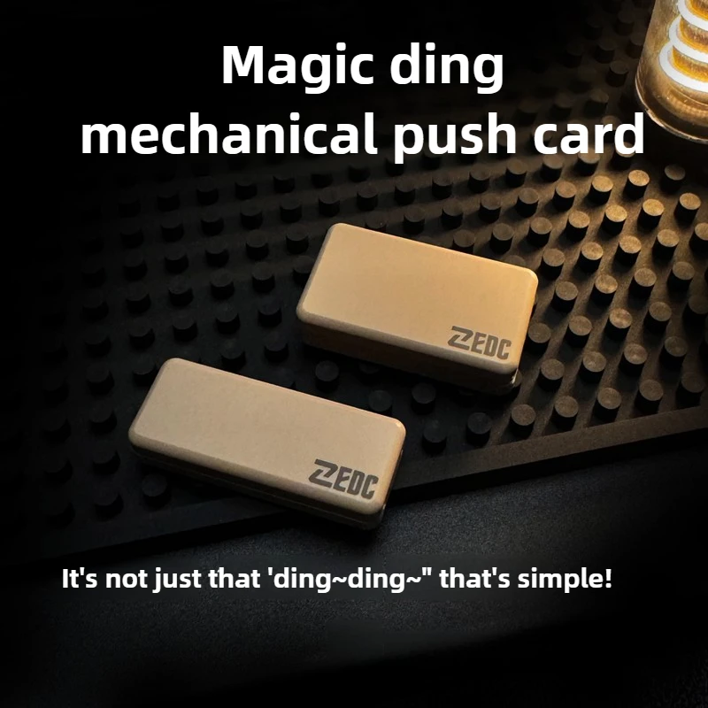 

Xiao Mo Ding EDC Механическая плотная трещотка с абзацем Ding Ding Fingertip Push Card Декомпрессия и снятие стресса Настольная игрушка