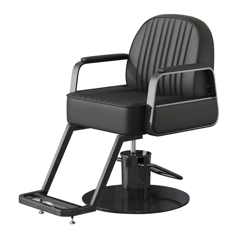 Minimalist Black Barber Chair Nordic Trendy Simple Elegant Hairdresser Chair Luxury Aesthetic Cadeira Giratoria Salon Furniture