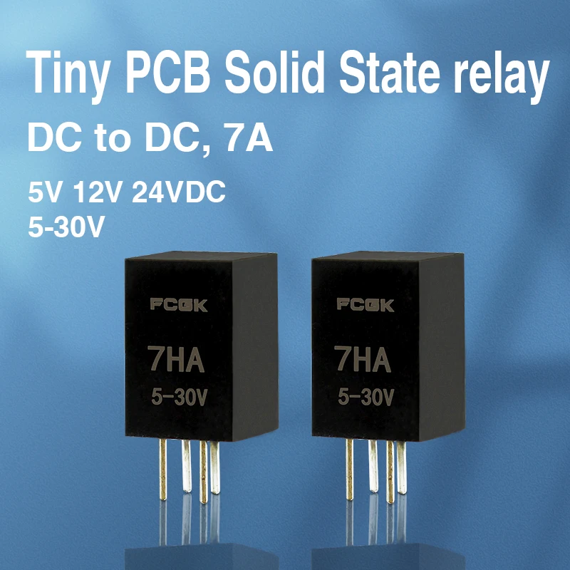 Small mini PCB SSR 7A Solid State Relay dc to dc 5V 12V 24V