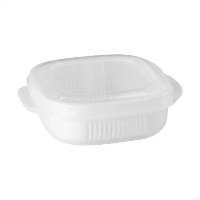

R66A Durable Freezer Safe PP Kitchen Storage Container With Clear Lid Microwaves Heating Resistant Rice Meal Container