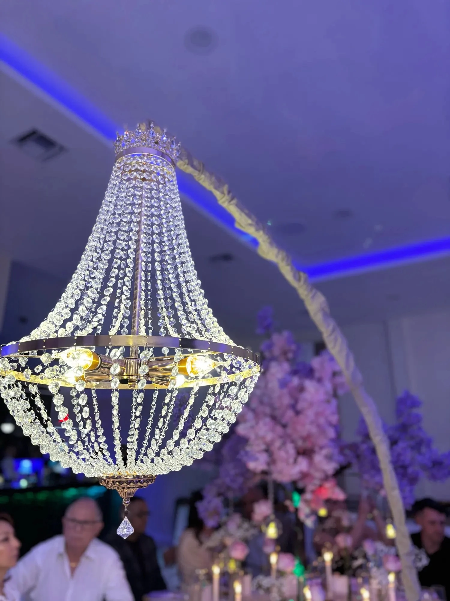 2/4 Stück Luxus-Hochzeitsleuchter Dekorative Beleuchtung | Bühnen- und Partydekoration & Hintergrunddekoration | Elegante Event-Beleuchtungsaccessoires – Detail 2