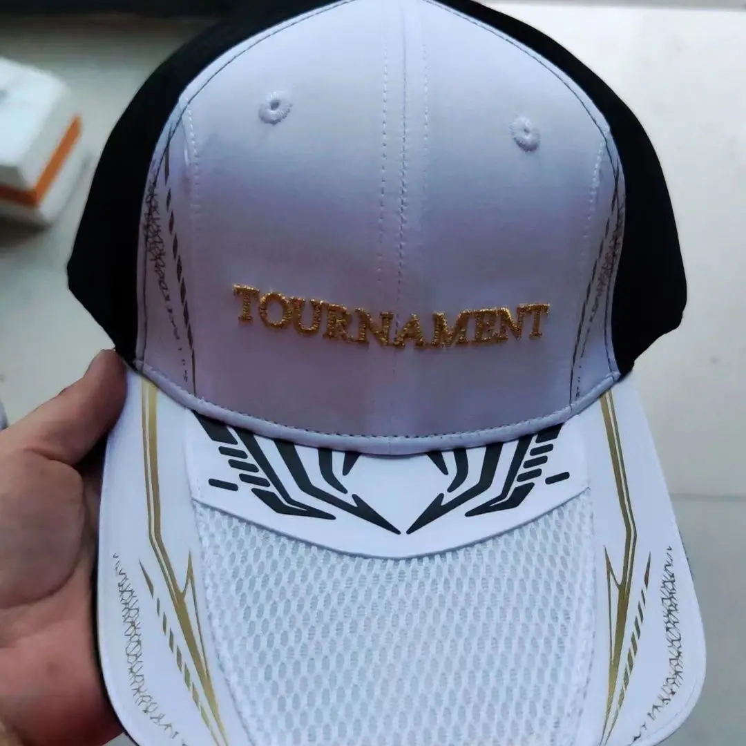 2026 New Summer DW Brand Fishing Cap for Men Sun Protection White Black Mesh Hats Breathable DC-2022T - view 2