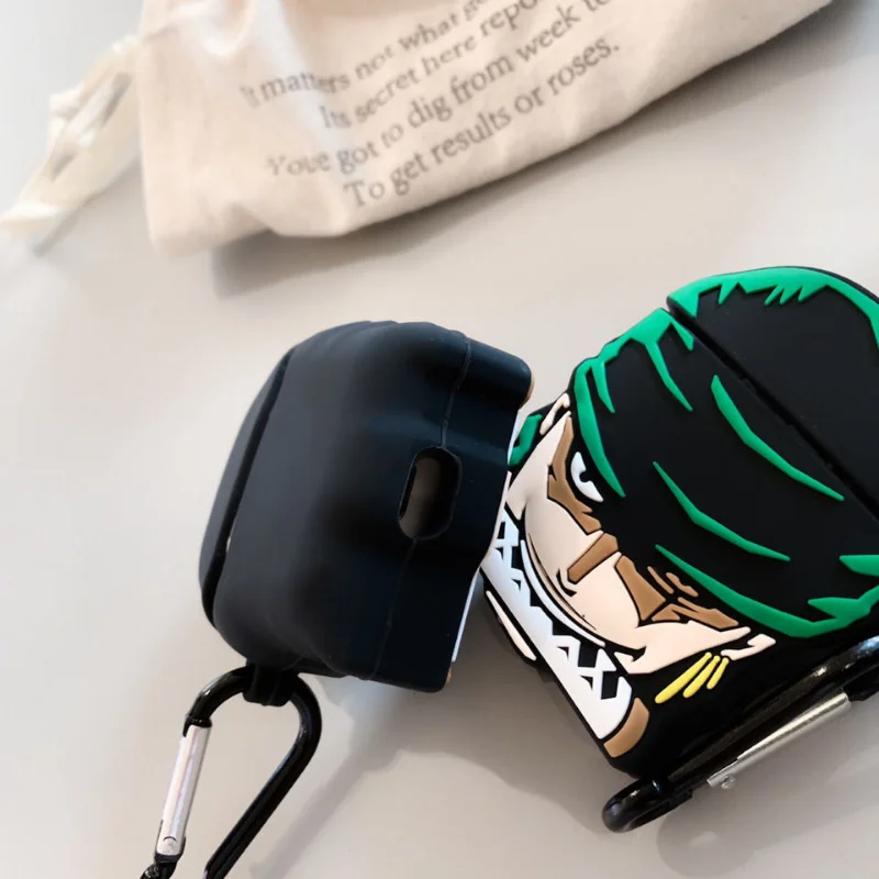 One Piece Zoro Silicone Earphone Case for Airpods 1 2 3 Pro Wireless Bluetooth Headphone Case Birthday Gifts view 6