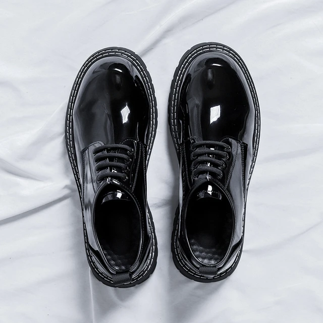 Patent leather walking shoes hot sale