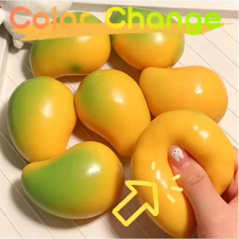 Mango Squishy Ball Stressabbau-Spielzeug - Super Langsam Zurückfedernder Dekompressions-Fidget-Ball zur Angstlinderung