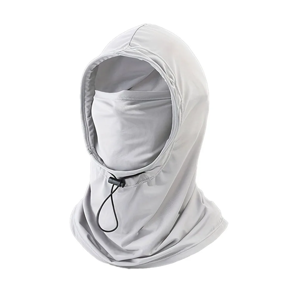 

New Breathable Head Cap Ice Silk with Shawl Mask Cap Sunscreen Hat Unisex