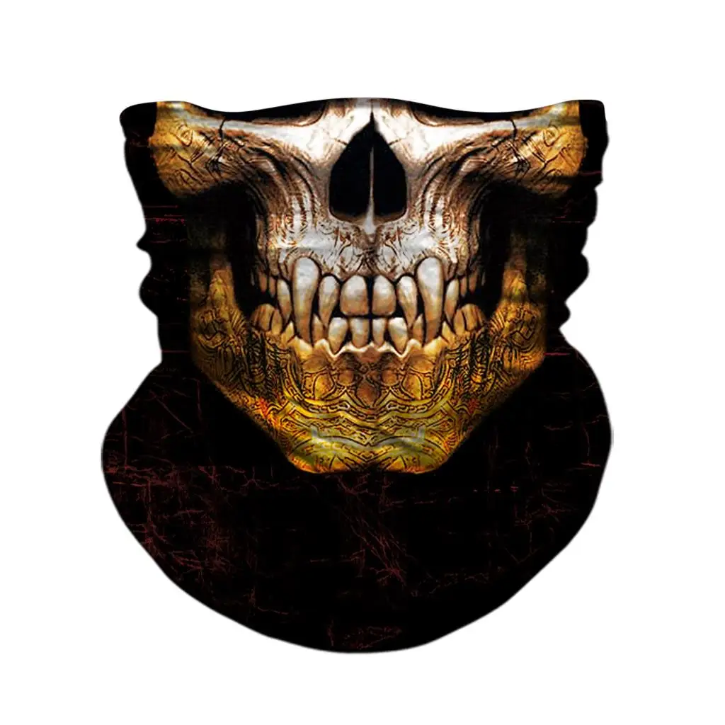 

Multifunctional Outdoor Sports Cycling Sun ski Provention Bandana Hunting Neck Skull Joker Mask Bandana Face Shiled