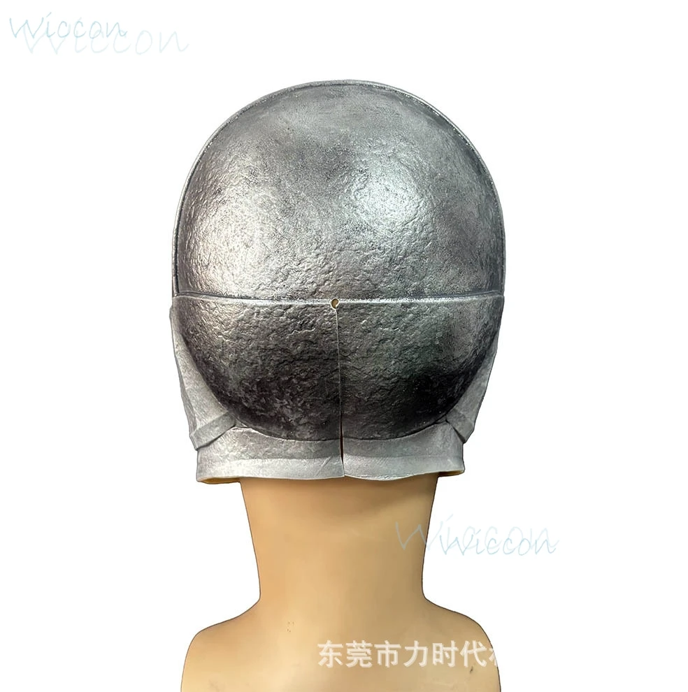 Casco de soldado plateado para adultos y mujeres, Cosplay de Halloween, utilería de Roleplay, película Dunnee2, disfraz periférico, sombrero de látex, juego de fiesta