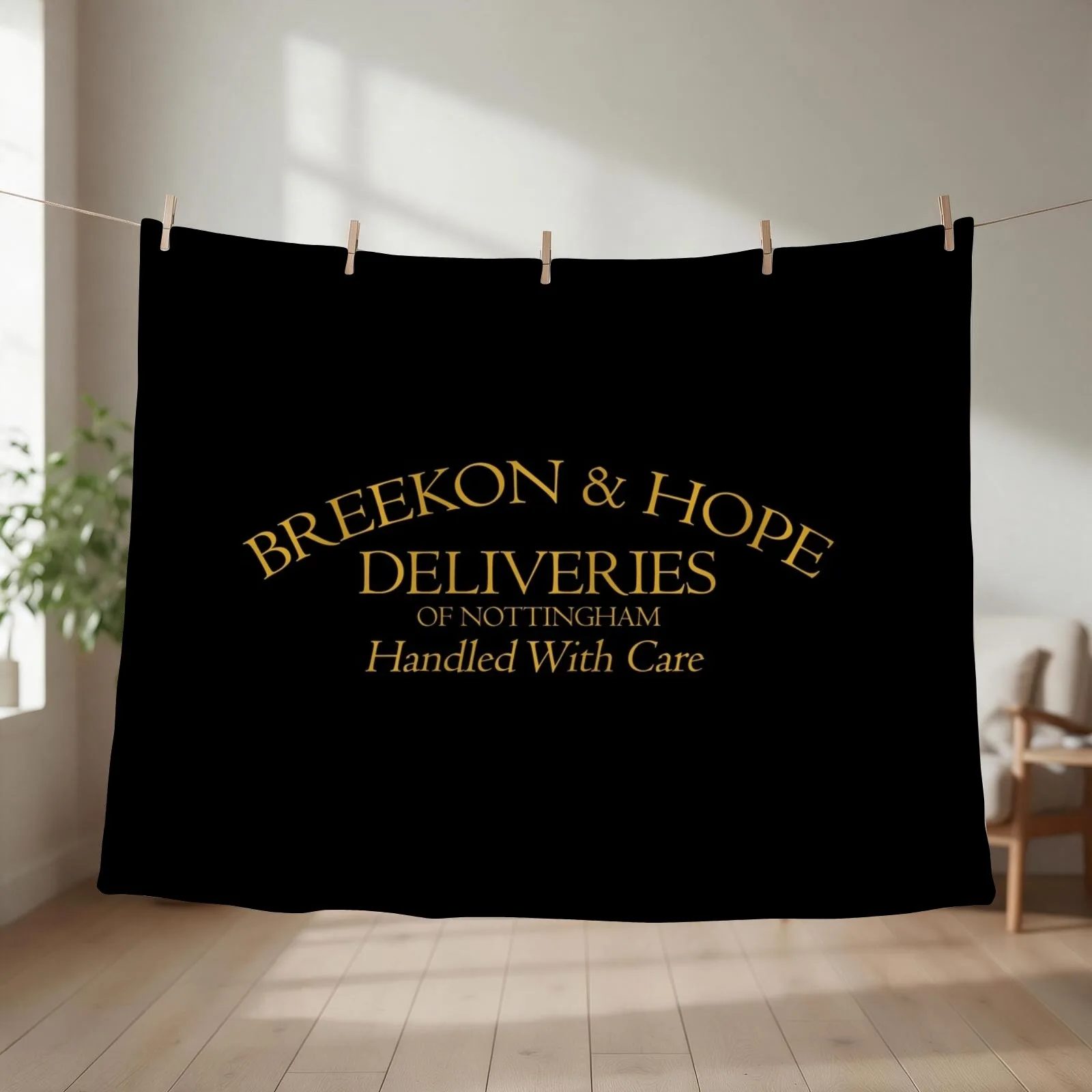 Breekon & Hope Deliveries Throw Blanket couch cozy soft plush fuzzy picnic outdoor blanket