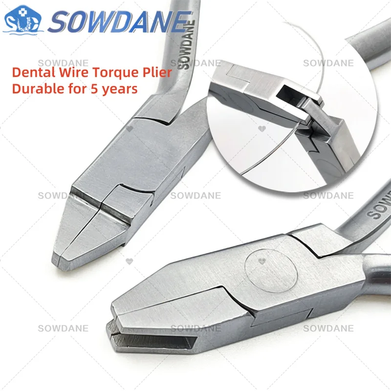 2 szt./zestaw Szczypce ortodontyczne do regulacji momentu obrotowego, szczypce do formowania drutu, narzędzie do gięcia drutu dla dentystów, do laboratorium dentystycznego
