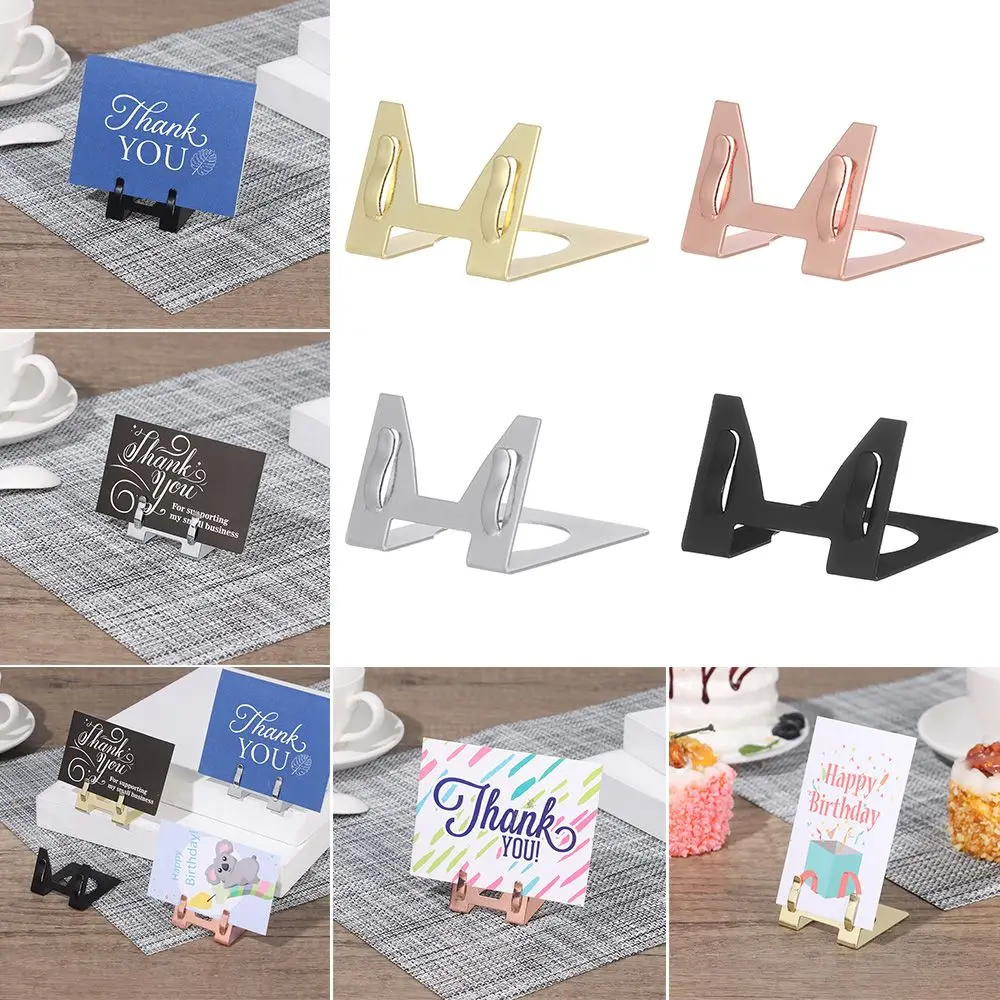 Concise Party Wedding Price Label Holder Place Card Holder Paper Clamp Table Number Stand