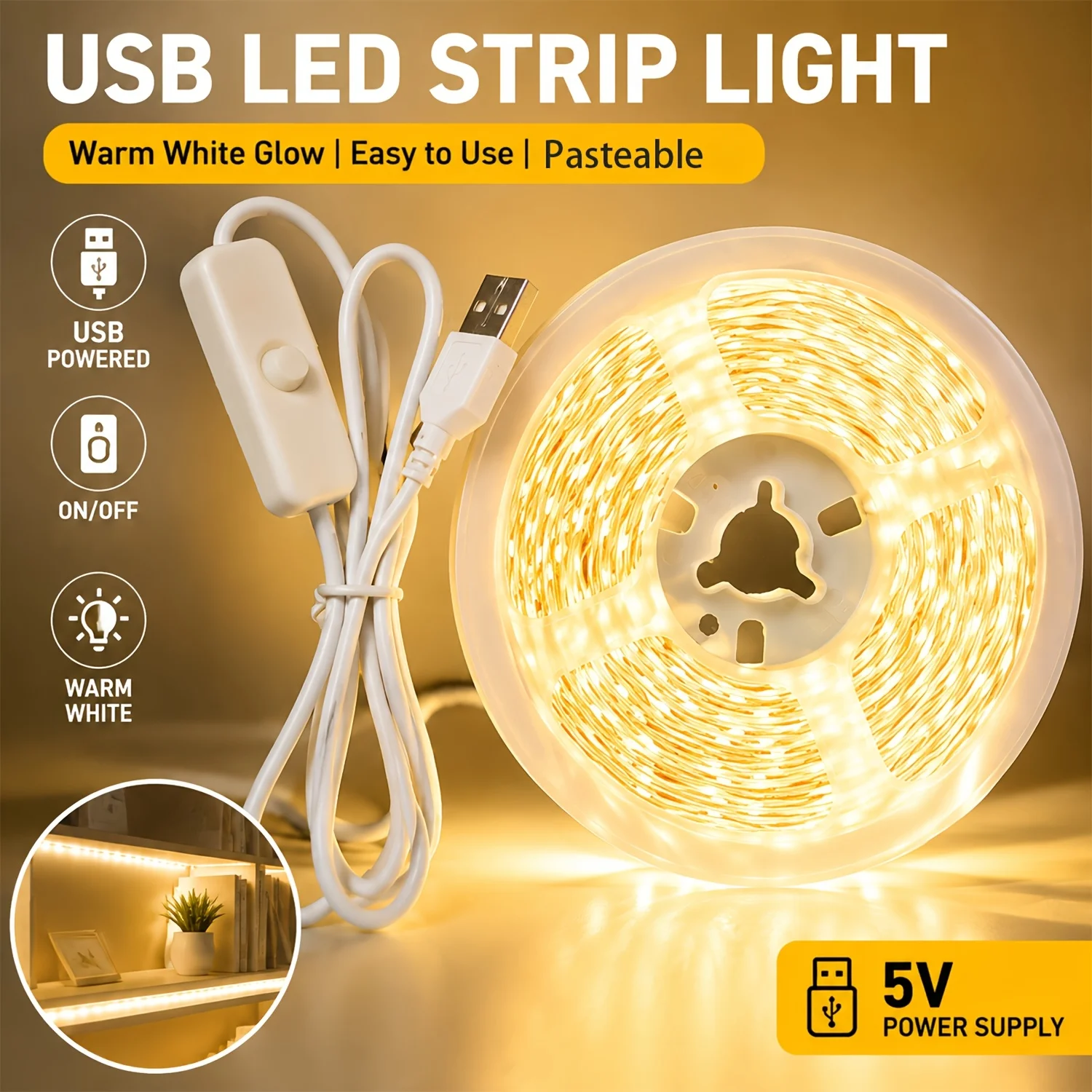 Outdoor Use Power Strip - مفتاح زر USB لشريط إضاءة LED