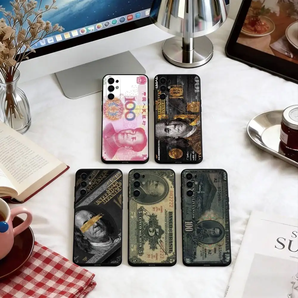 

Banknotes of various countries Phone Case For Samsung S25,S24,S21,S22,S23,S30,Ultra,S20,Plus,Fe,Soft Black Cover