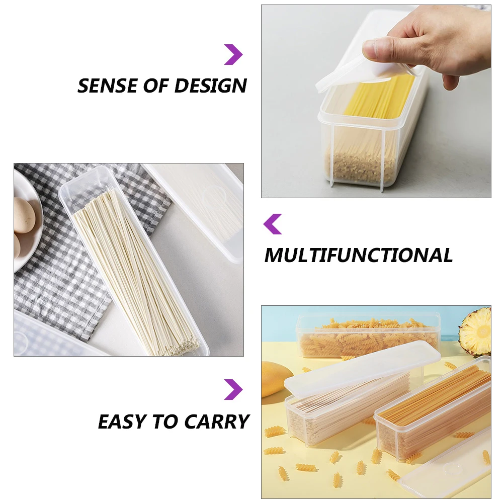 

4 Pcs Sealed Storage Box Kitchen ganization Transparent Container Food Preservation Vegetable Noodle Safe Healthy Practical