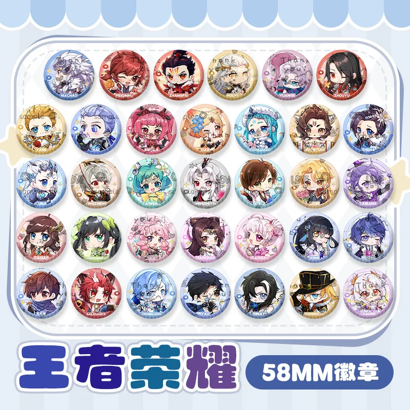 Game Honor of Kings Peripheral Daji Yao Angela Xiao Qiao Brooch Badge Personalized Accessory Couple Decorative Bag Jewelry Pin