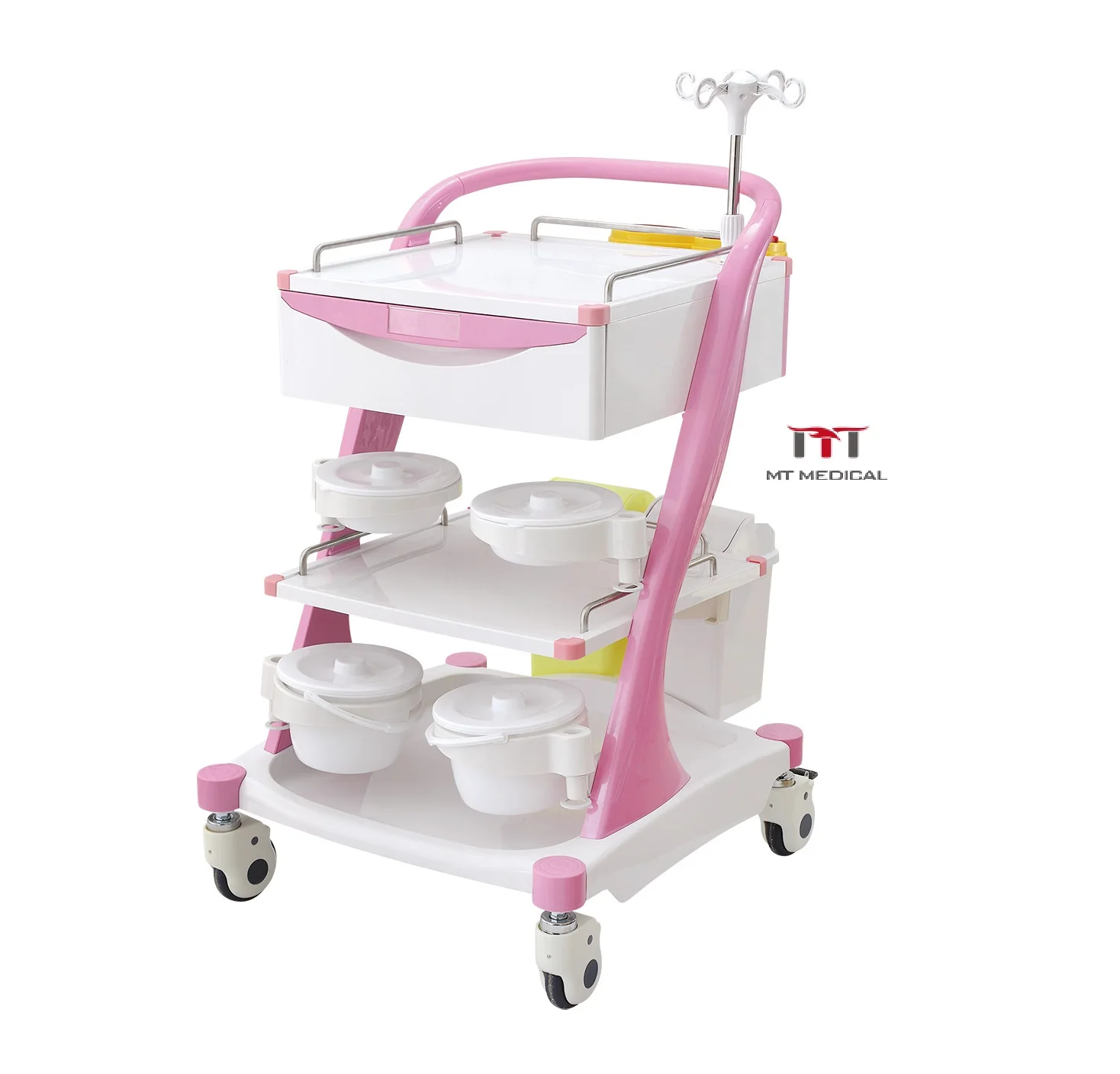

MT MEDICAL ABS Medical Used Treatment Hospital Crash Emergency Cart for Nursing Care