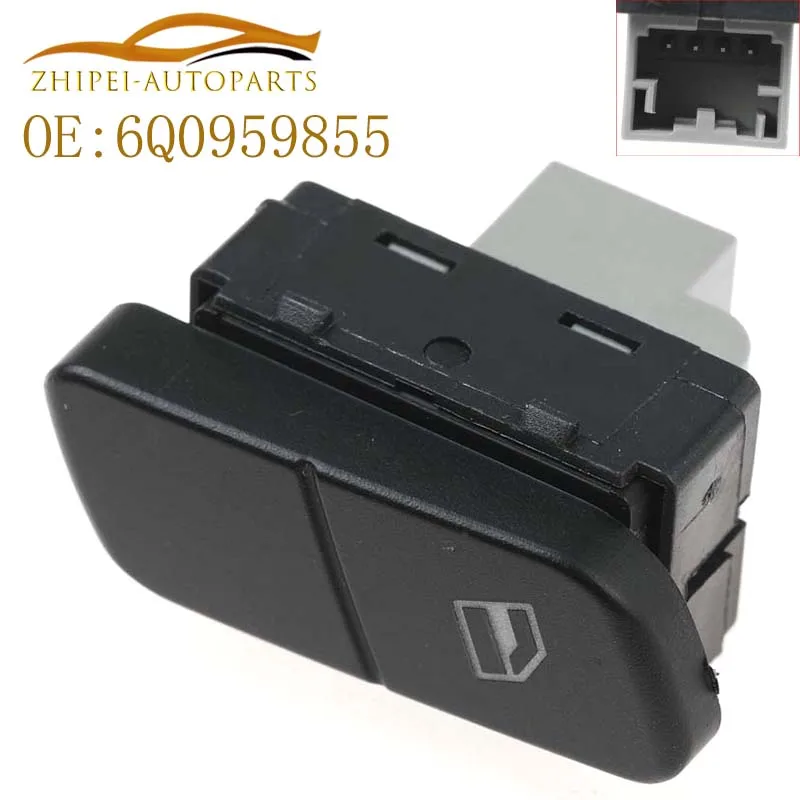 6Q0959855 Electric Power Window Switch Lifter Control Button Car 6Q0 959 855 For Volkswagen Polo