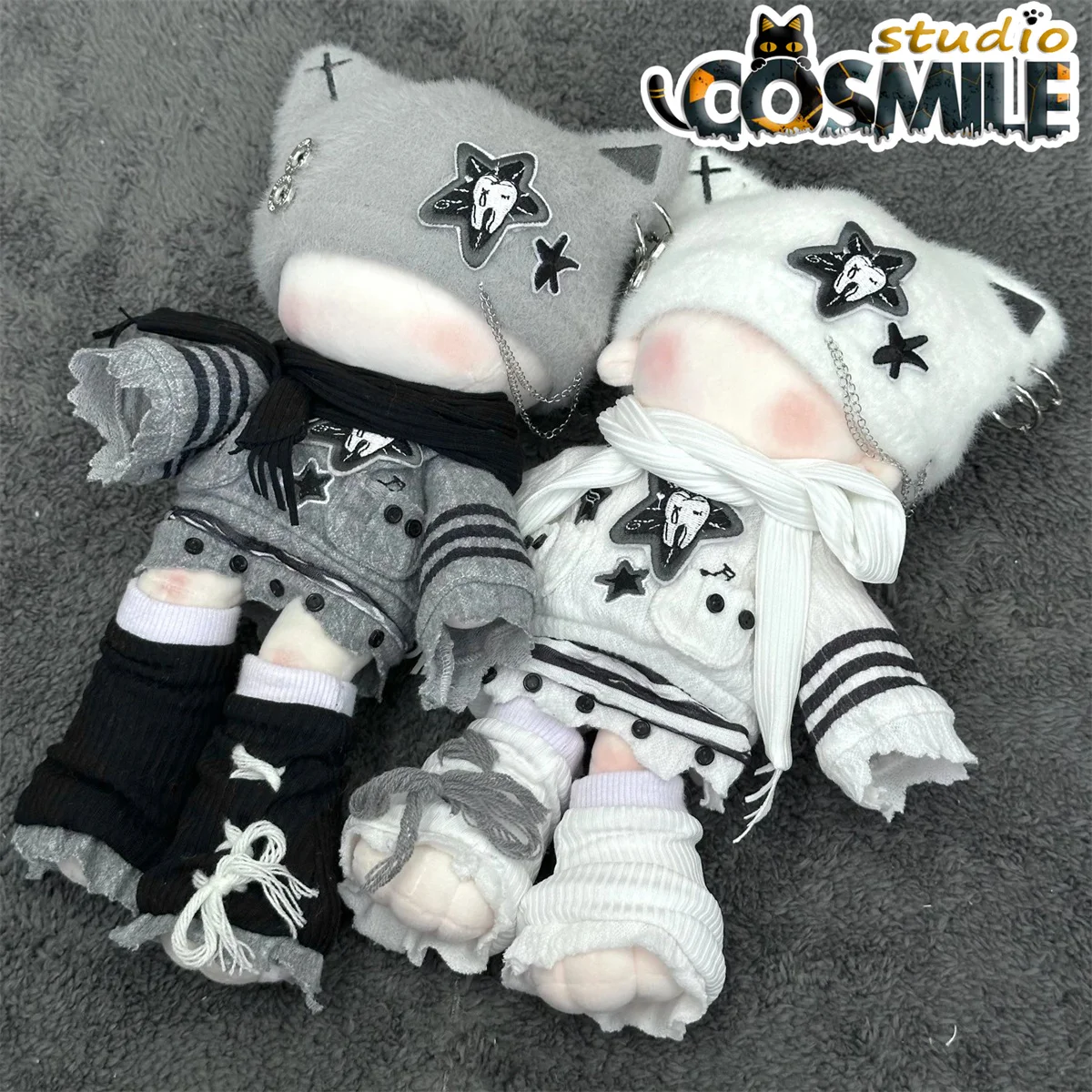 

Kpop Звездный идол Субкультура Темный стиль джинеи Кей модный костюм CP Plushie 25 см 30 см аксессуары для кукол кукольная одежда Dec