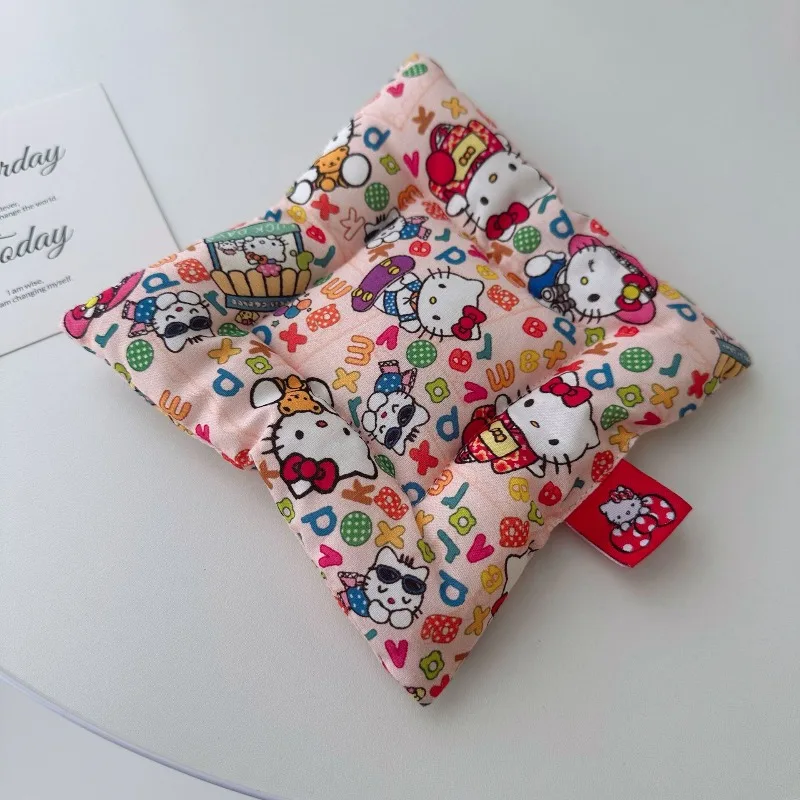 

Hello Kitty Cup Mat Anime Cute Women Accessories Square Phone Tea Cup Mat Home Decoration Desktop Ornament Girl Gift Wholesale