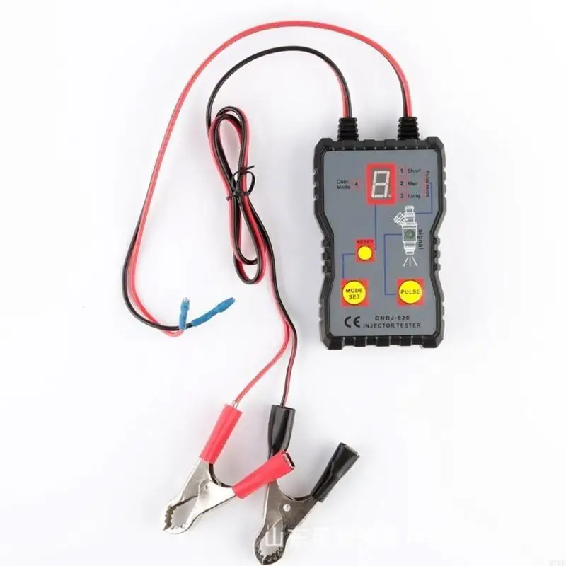 

M76E 4 Modes Oil Cleaning Injector Testing Tool Works with Pressure Tester 12V Handheld Oil Injector Tester Cleaner