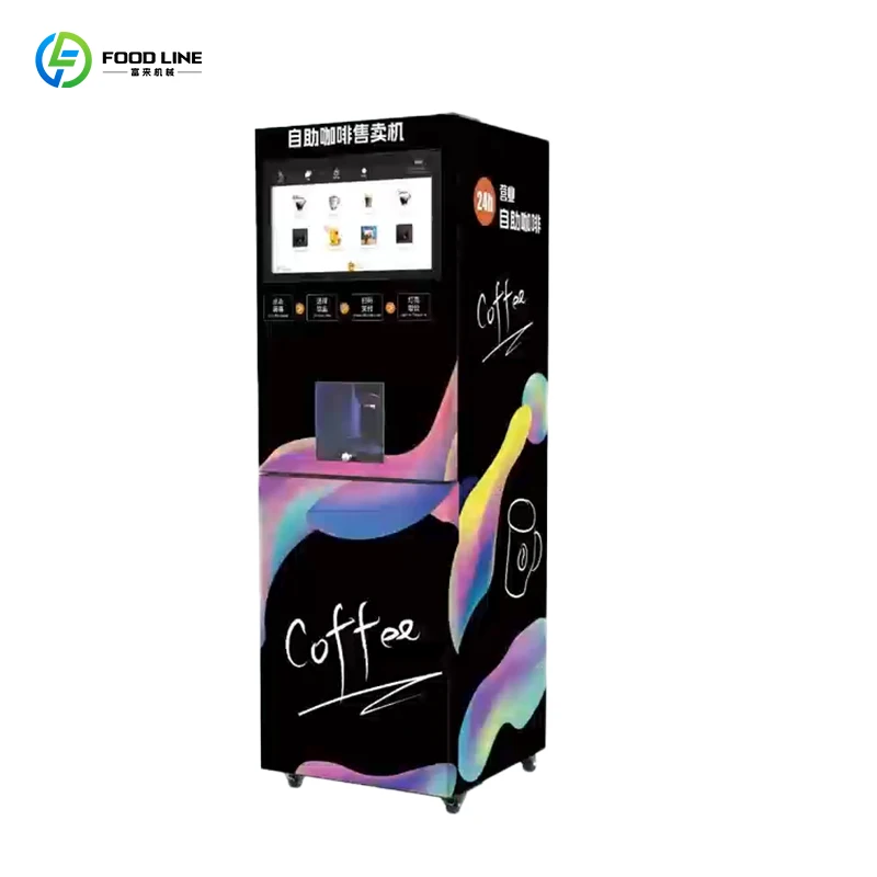 Customized size Coffee and snack vending machine artificial intelligence coffee vending machine, fully automatic