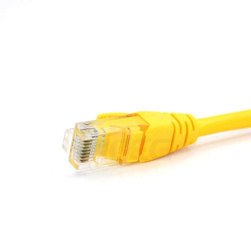 Сетевой удлинитель RJ45, UTP, Cat5e, желтый, 10/20/30/50 м
